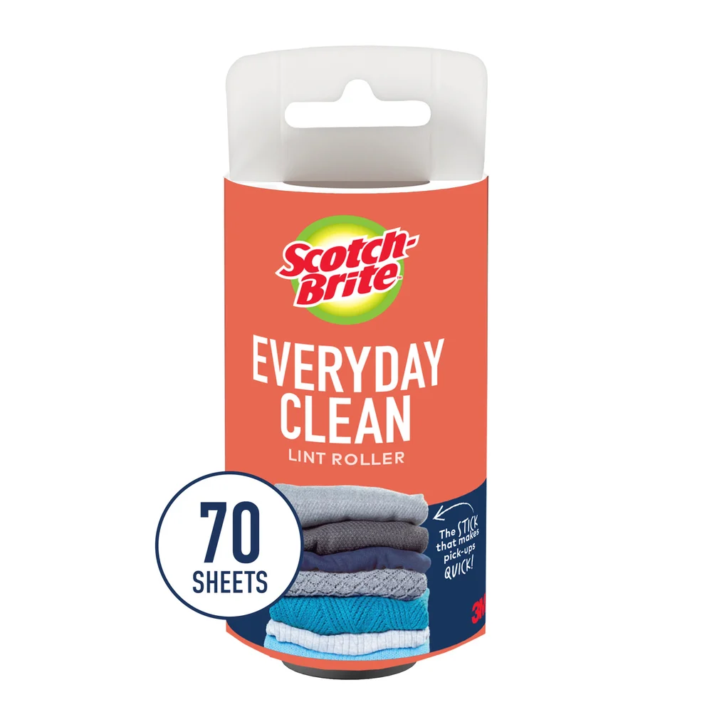ScotchBrite Lint Roller Refill Roll,6/cs