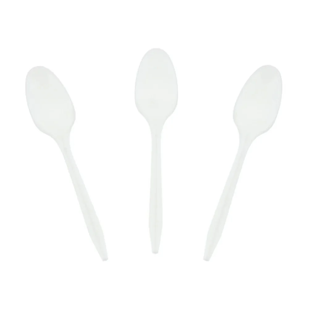 Medium Weight Polypropylene Spoon, White, 1000/Case
