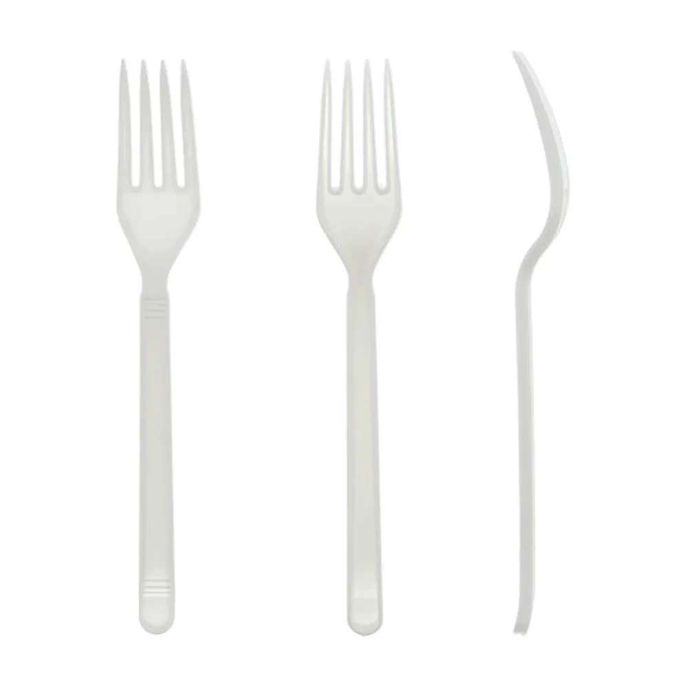 Heavy Weight Polypropylene Fork, White, 1000/Case thumbnail 2
