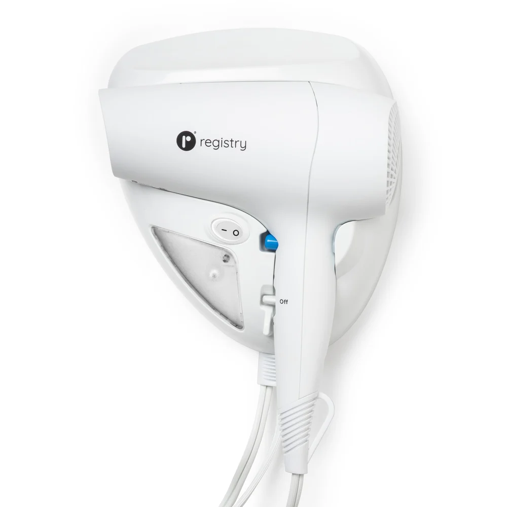 Registry Wall Mnt Hair Dryer Dual Wtg WT