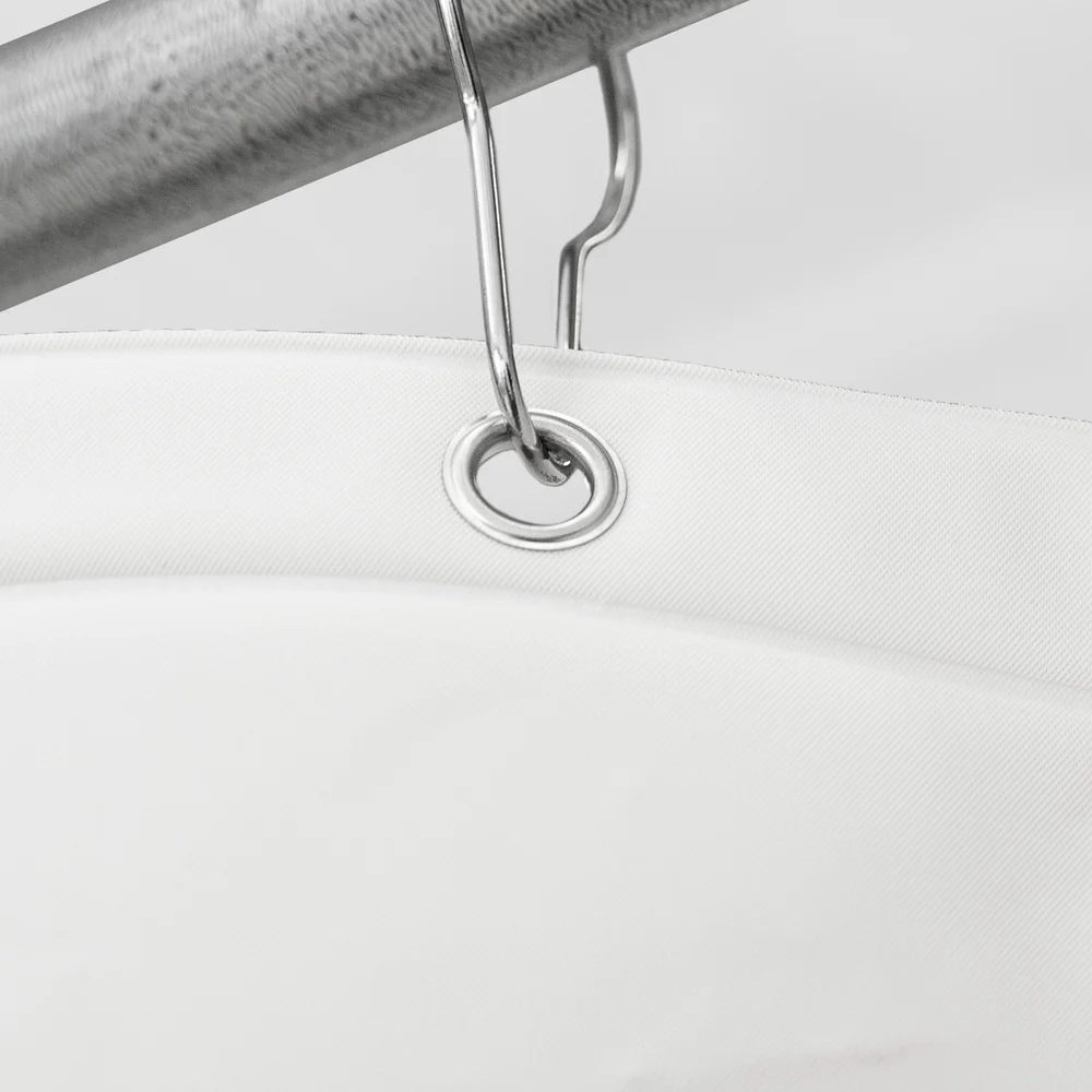 Registry PEVA 10G Waterproof Stall Shower Curtain, 36"x72", White thumbnail 2