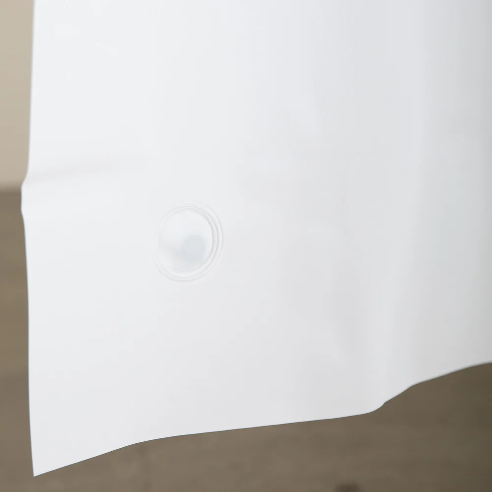 Registry PEVA 10G Waterproof Stall Shower Curtain, 36"x72", White thumbnail 3