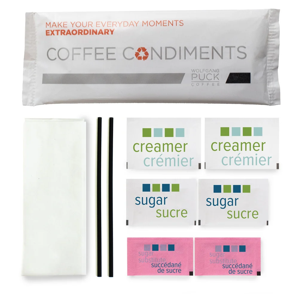 Wolfgang Puck Condiment Kit, 500/Case