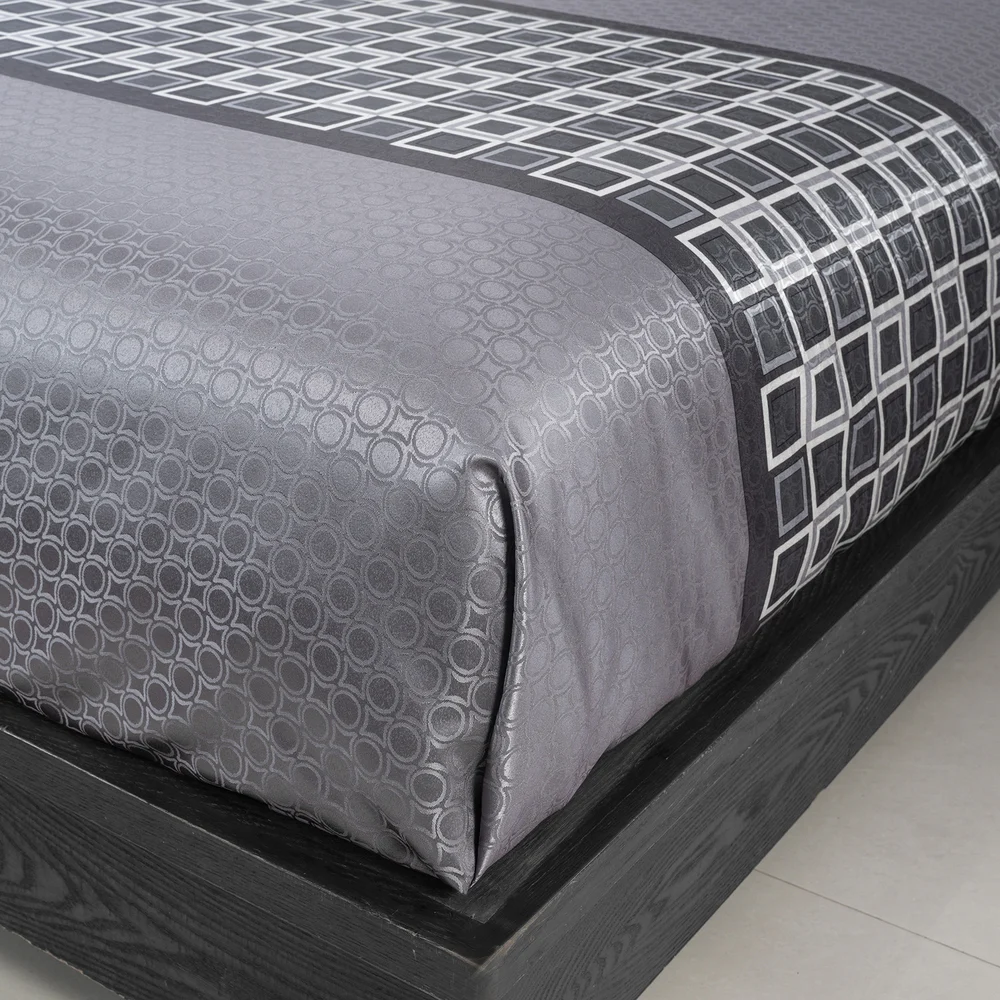 Imperial Reversable Coverlet Queen 90"x96" Creamy Gray thumbnail 2