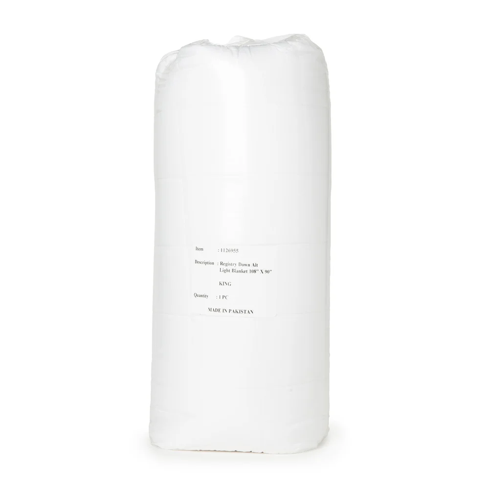 Registry T200 Lightweight Down Alt Filled Blanket, King, 108"x90", 34oz thumbnail 2