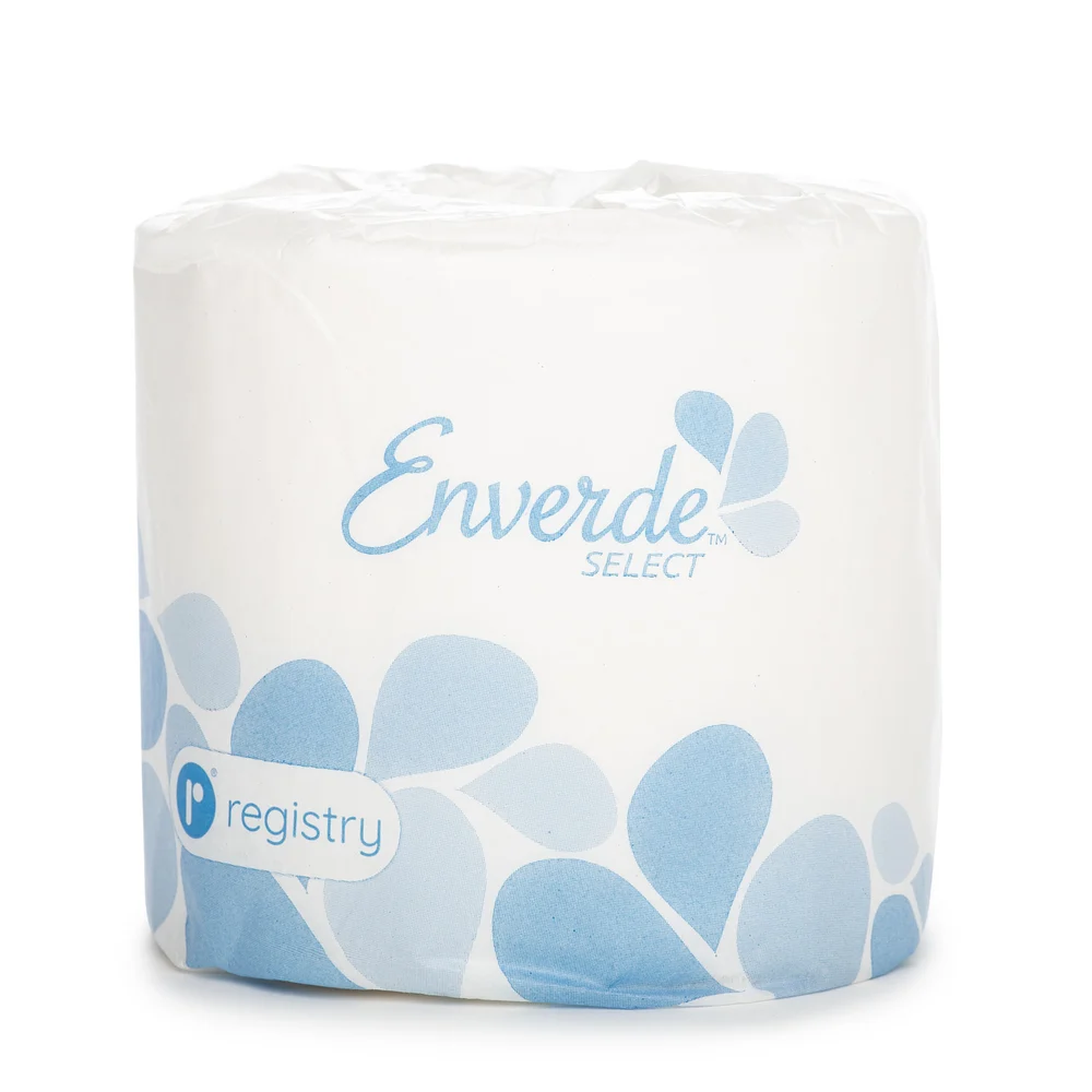 Enverde Select 2-Ply 100% Virgin Bath Tissue, 400 sheets per Roll, 96/Case