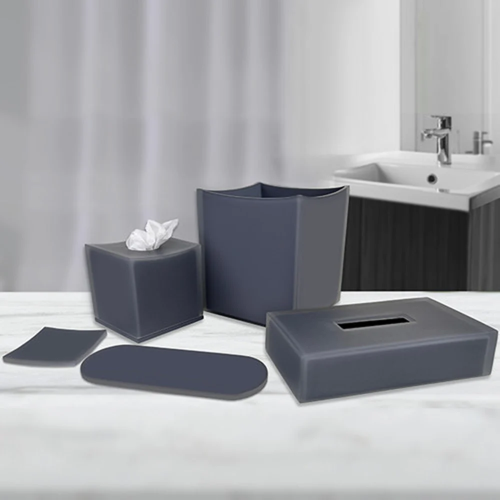 Smoke Curved Soap Dish, Gray, 12/Cs thumbnail 2