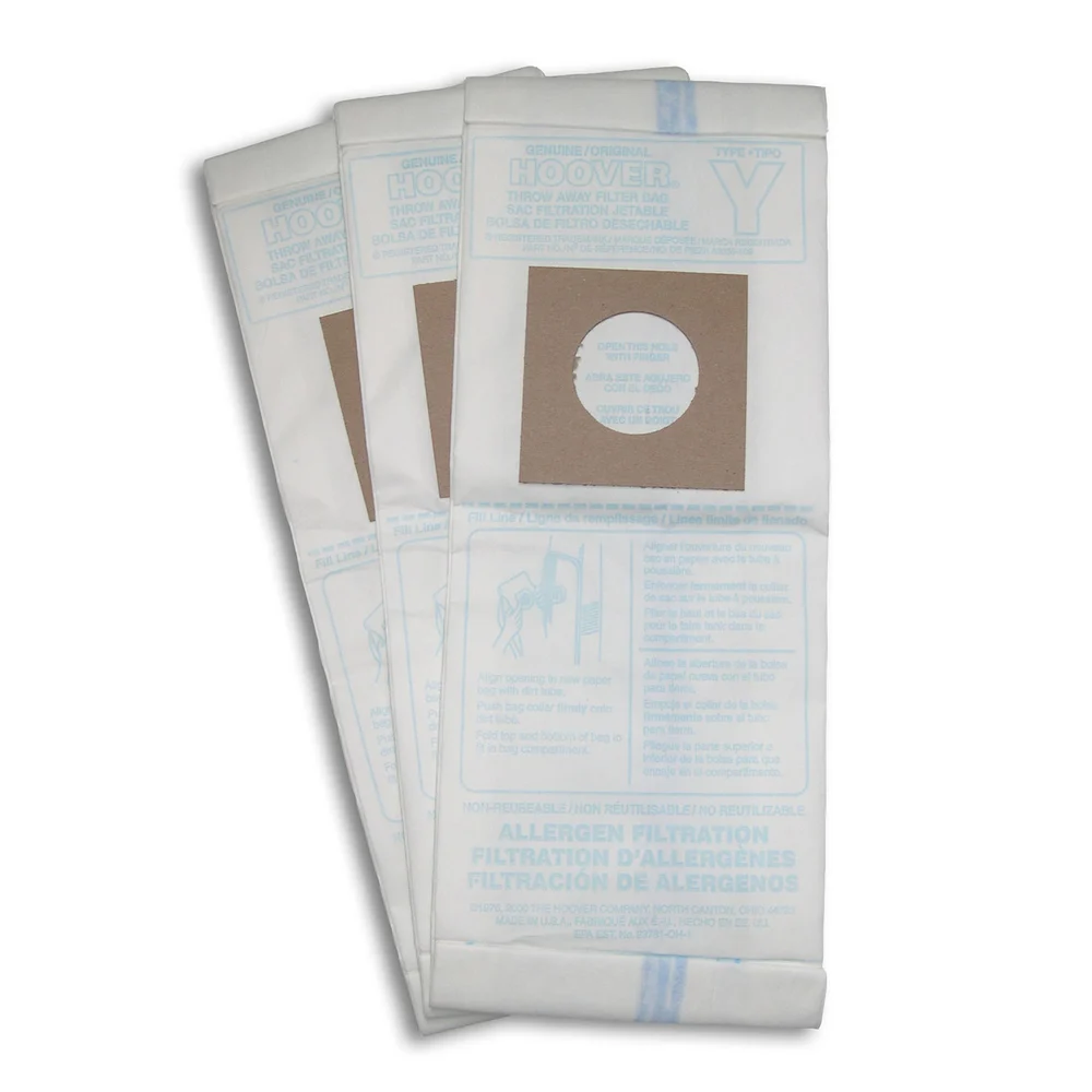 Hoover Type Y Allergen Vacuum Bag 3/Pck