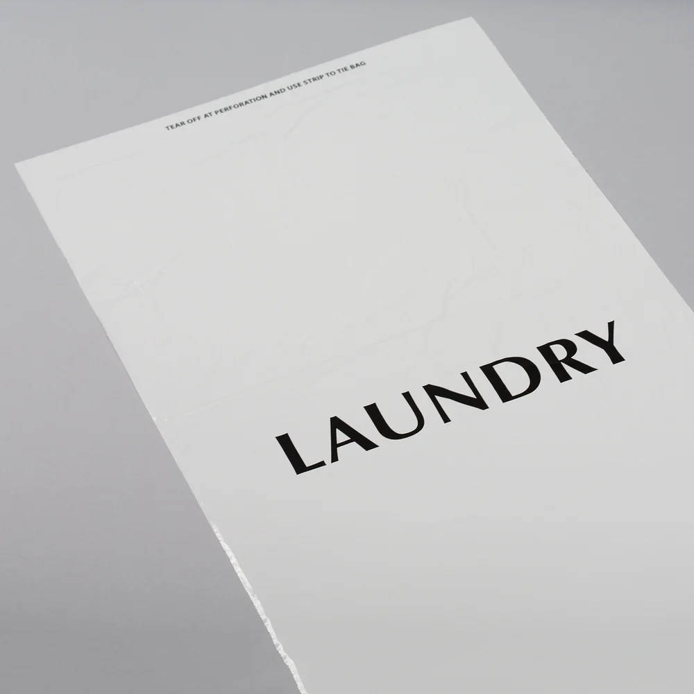 Tear-Off Tie Disposable Laundry Bag, 14" L x 24" W