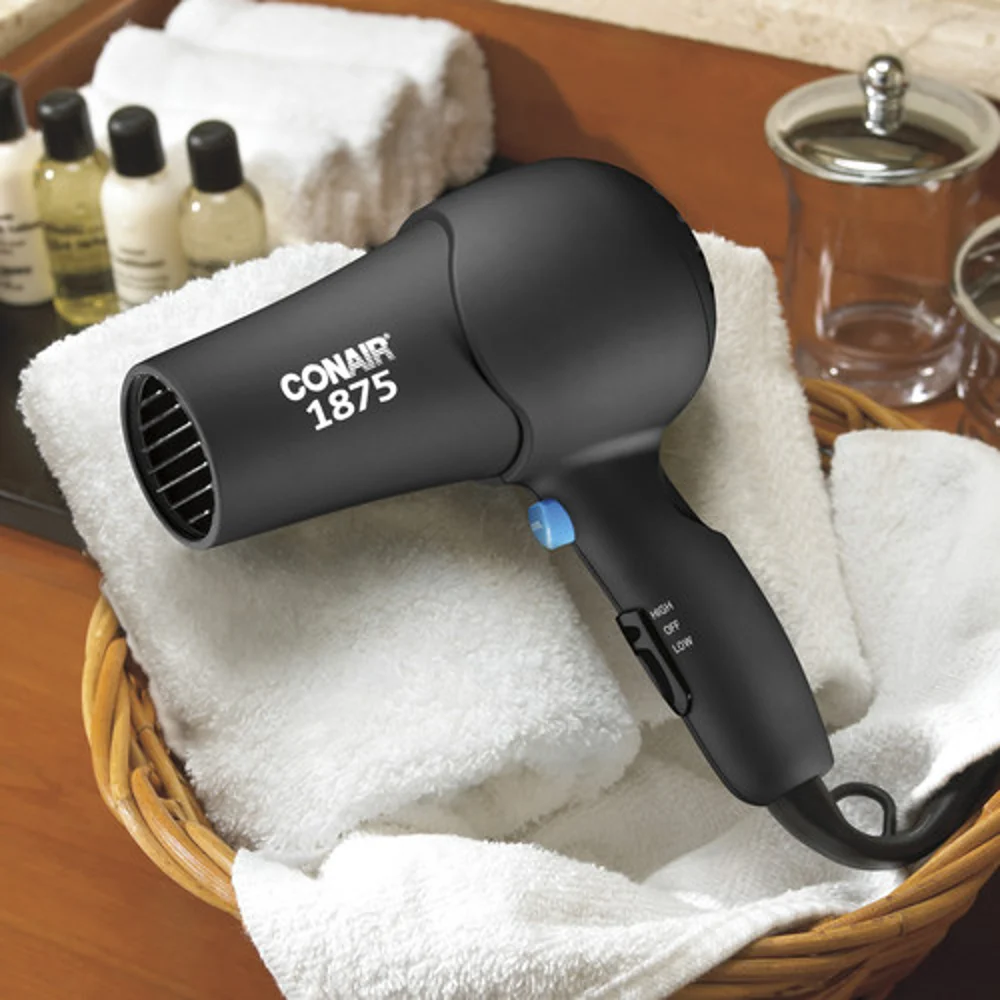 CONAIR® Hand Held Hair Dryer, 1875 Watts ,Soft Surface™ , Black thumbnail 2