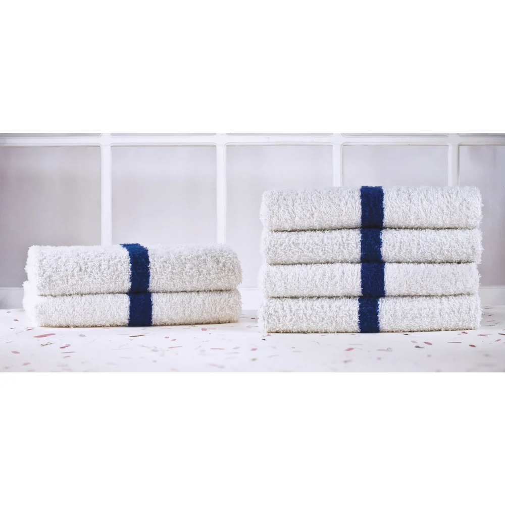 Registry Blue Center Stripe Pool Towel, 20" x 40", Blue Stripe thumbnail 2