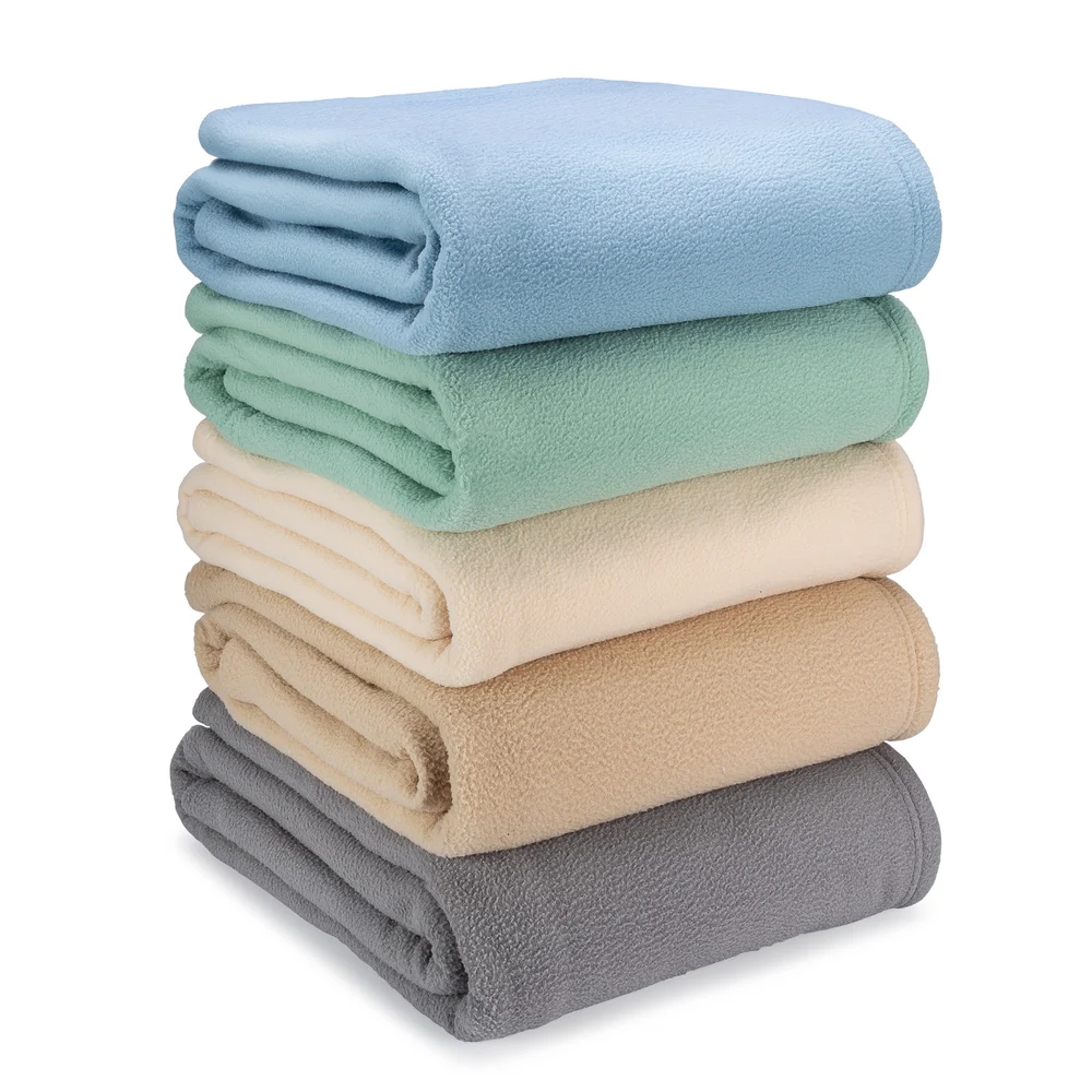 Registry Polar Fleece Blanket, Queen, 90" x 90", Ivory thumbnail 3