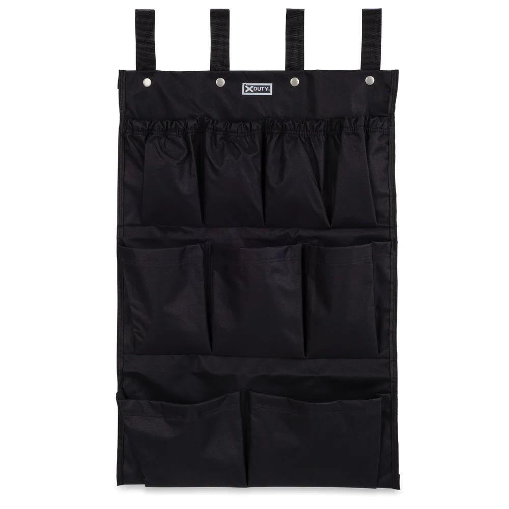 Registry Housekeeping Cart Caddy Bag, 9-Pocket, Black