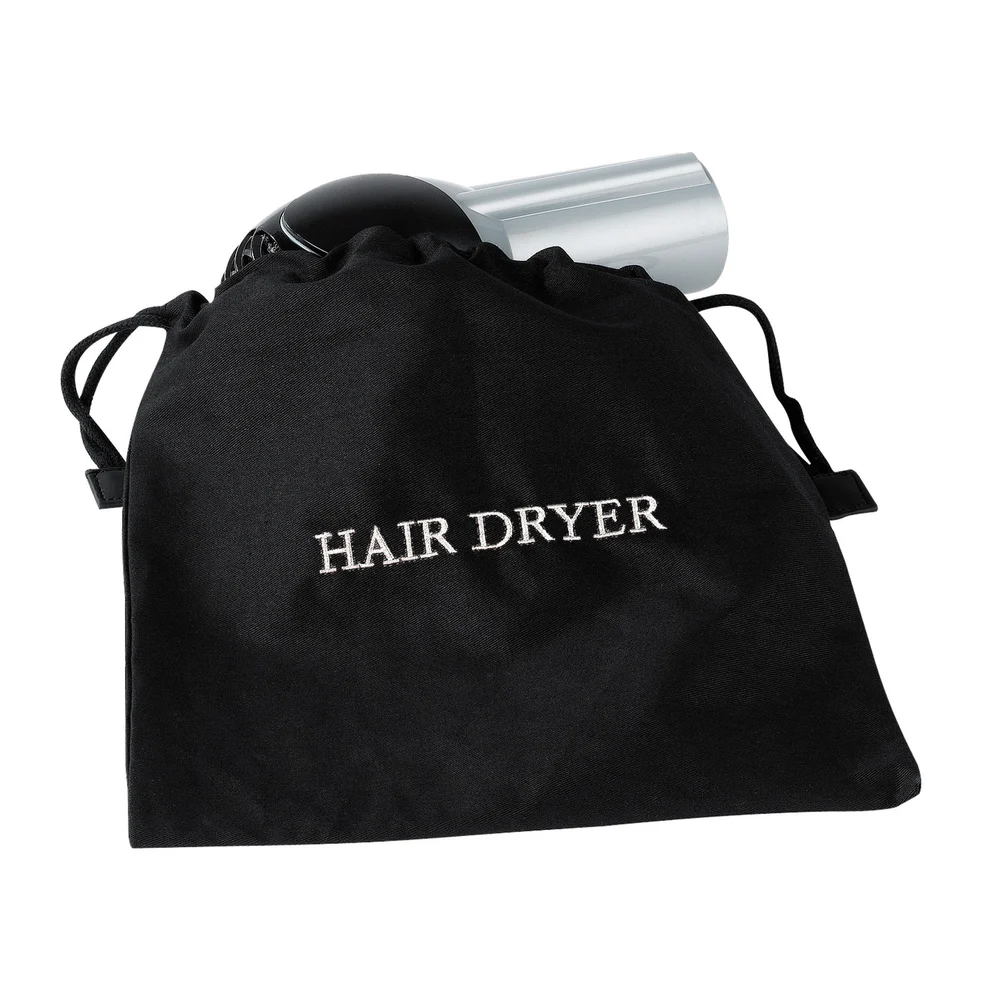 Registry Embroidered Flame-Retardant Hair Dryer Bag, 12" W x 12" L, Black
