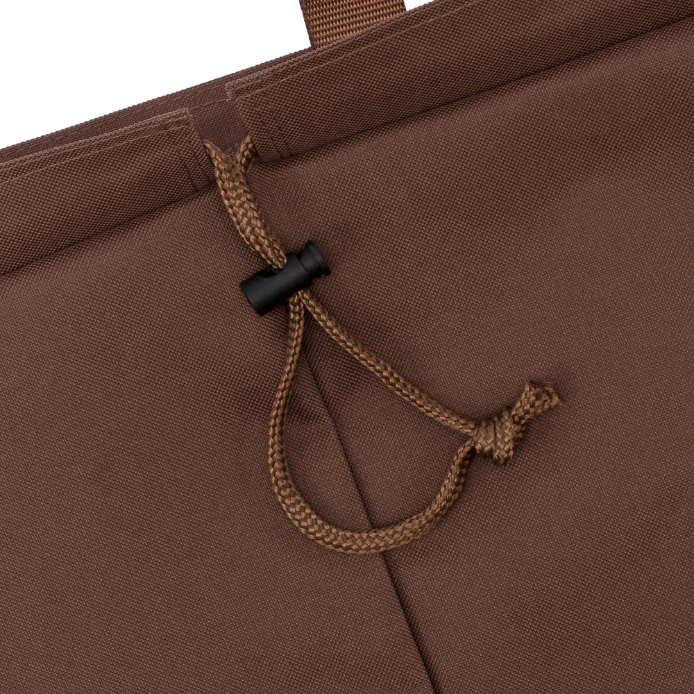 Loop-and-Snap Housekeeping Cart Bag, 36" L, Brown thumbnail 2