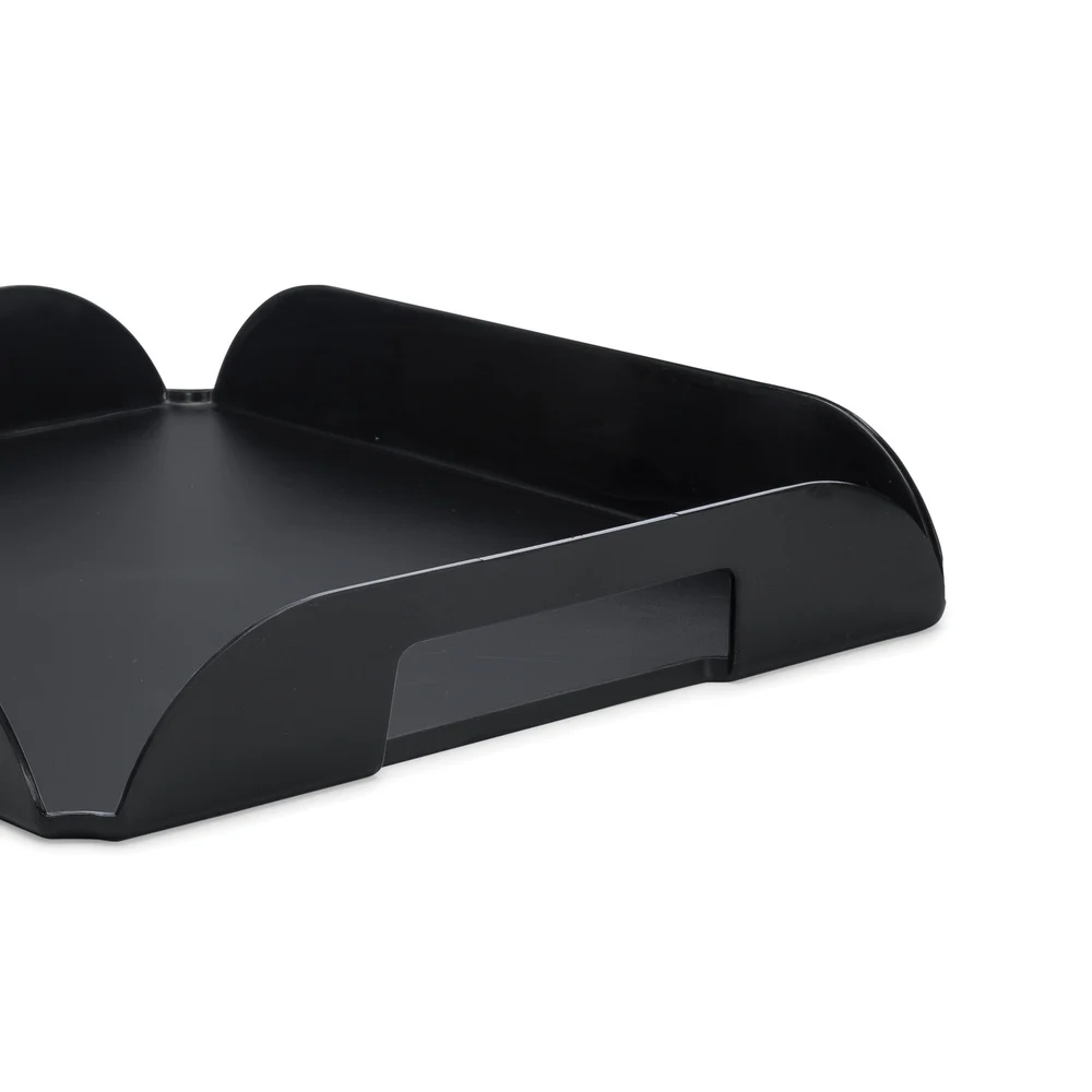 Registry Deluxe Coffee Tray, Black, 15" x 12" x 2" thumbnail 3