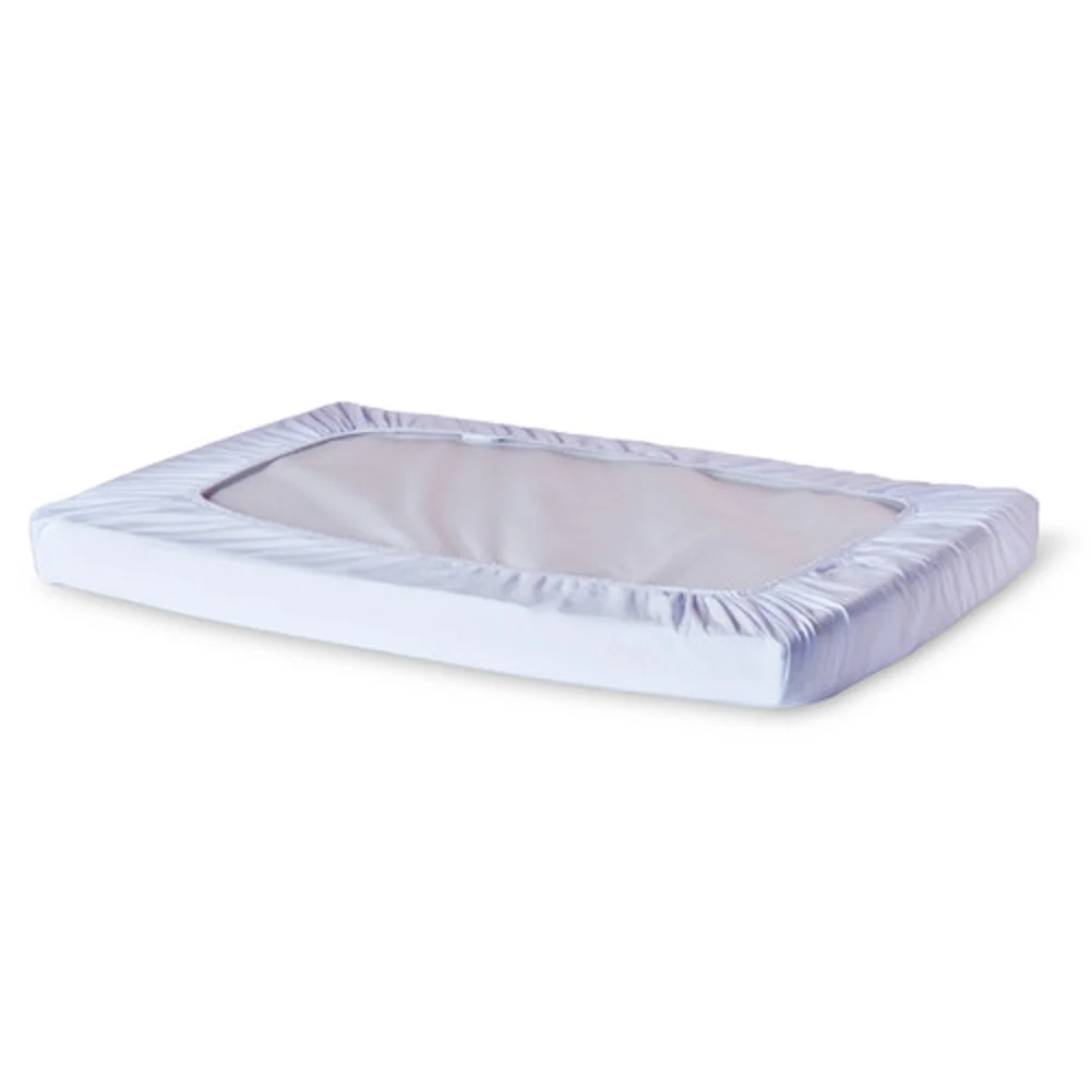 Foundations SafeFit Fitted Crib Sheet, 38" x 24" x 4", White