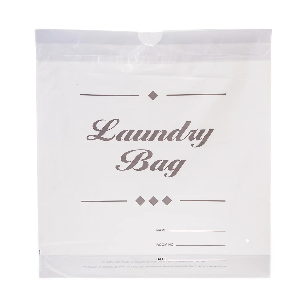 Registry Disposable Laundry Bag, Drawtape, 18" W x 19" L, 1.25 Mil, White, 500/Cs