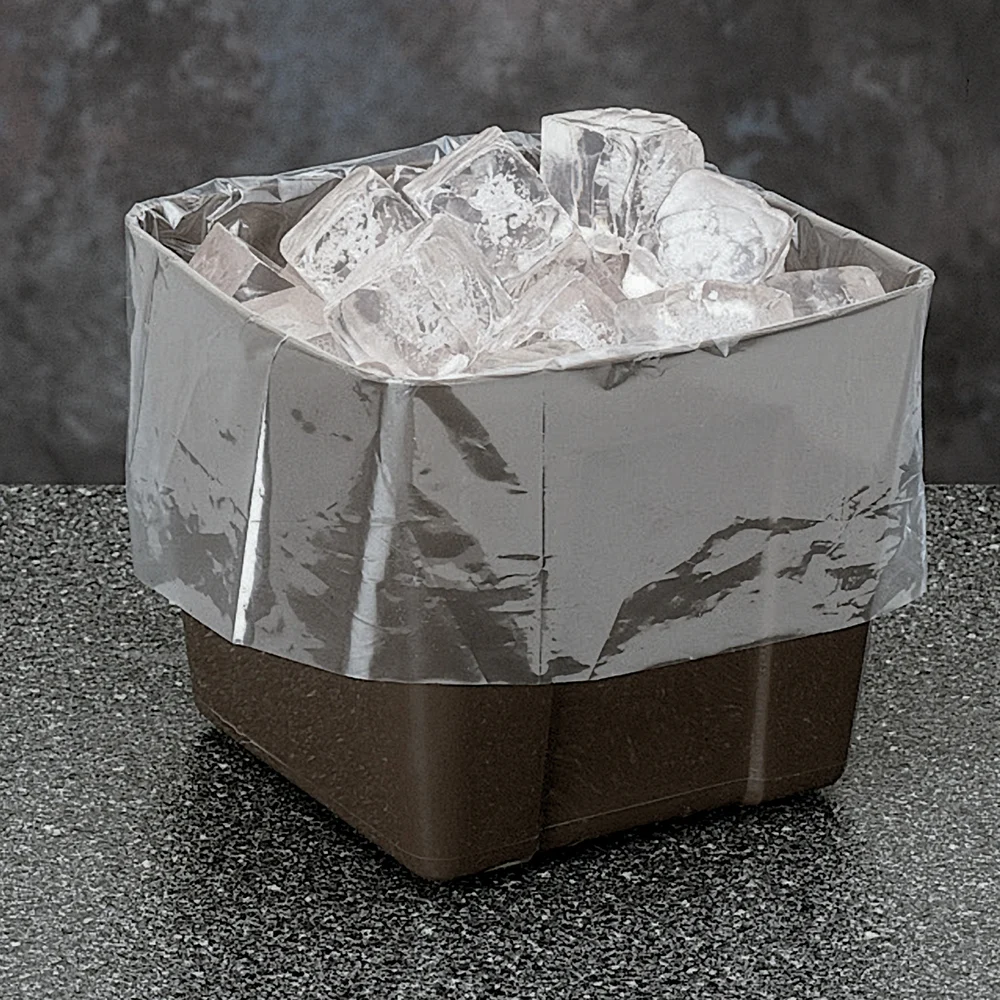 Registry Plastic Ice Bucket Liner, 4 Qt., 12" W x 15" L, Clear, 2500/Case thumbnail 2