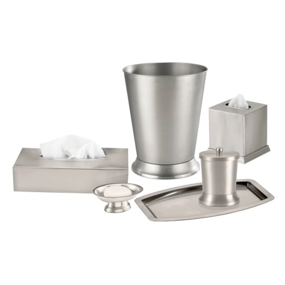 Stainless Steel Wastebasket, 9 Qt. thumbnail 3