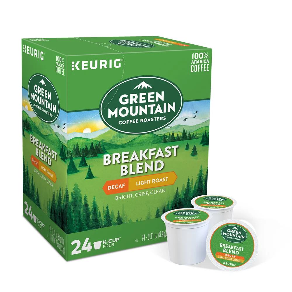 Green Mountain Breakfast Blend Light Roast Coffee, Decaf, K-Cup, 96/Case thumbnail 2