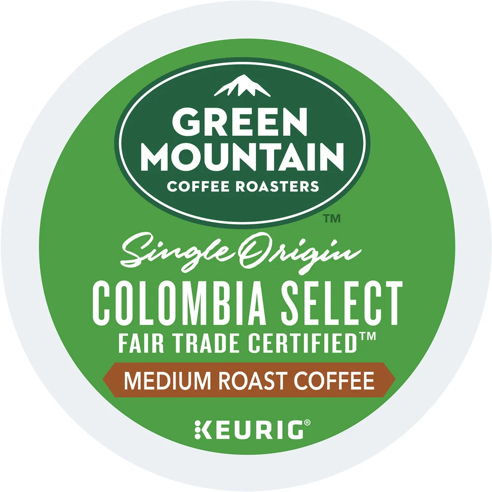 Green Mountain Columbian Fair Trade Select Medium Roast Coffee, Regular, K-Cup, 96/Case
