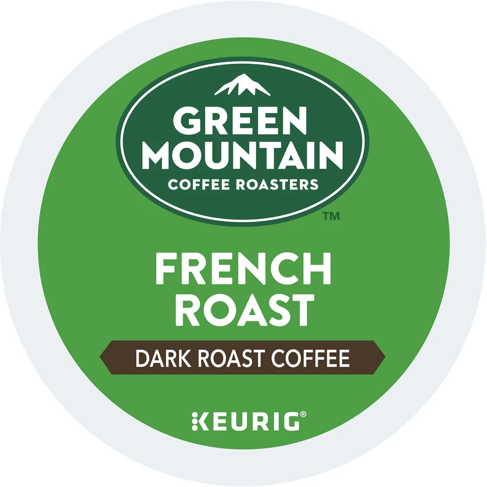 Green Mountain French Roast Coffee, Regular, K-Cup, 96/Case