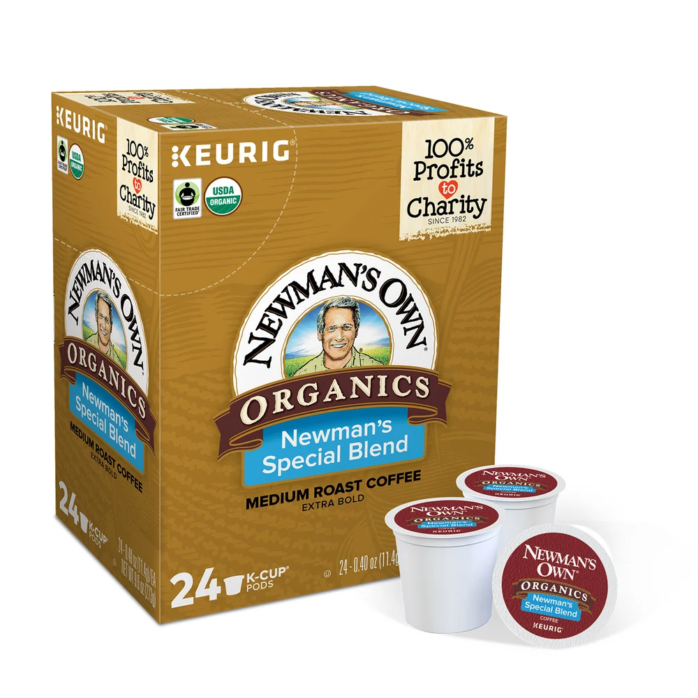 Green Mountain Newman's Own Organic Special Blend Dark Roast Coffee, Regular, K-Cup, 96/Case thumbnail 2