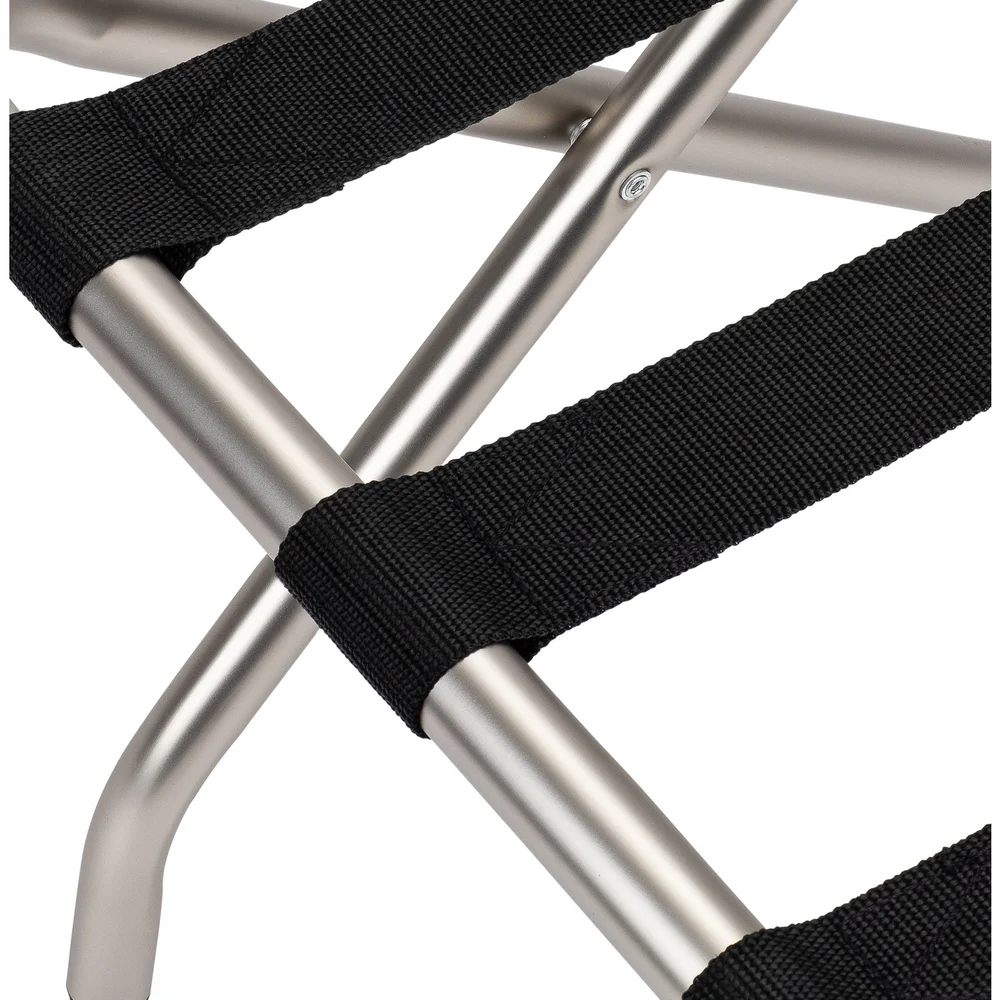 Registry Metal Luggage Rack With Backrest, 25" W x 18" D x 26.5" H, Satin Nickel thumbnail 4