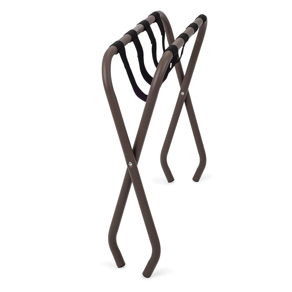 Registry Metal Luggage Rack, 26" x 21" x 15.75", Brown thumbnail 3