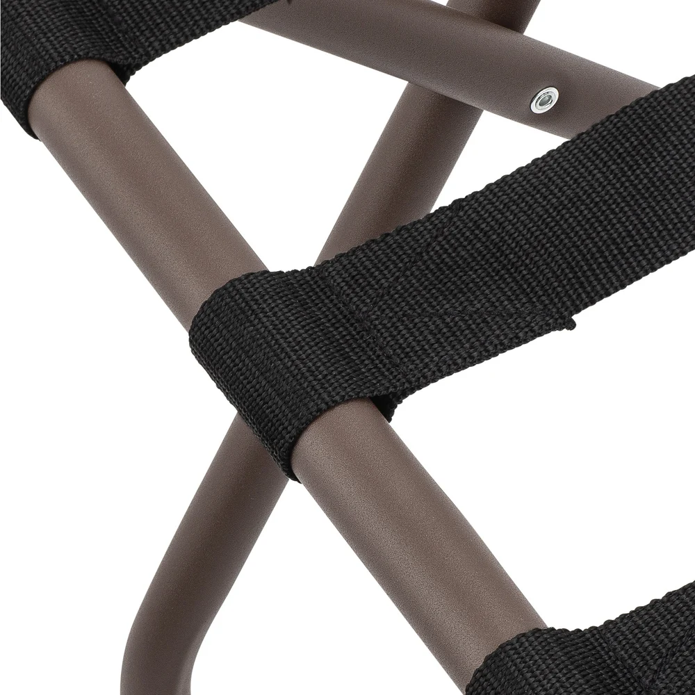 Registry Metal Luggage Rack, 26" x 21" x 15.75", Brown thumbnail 4