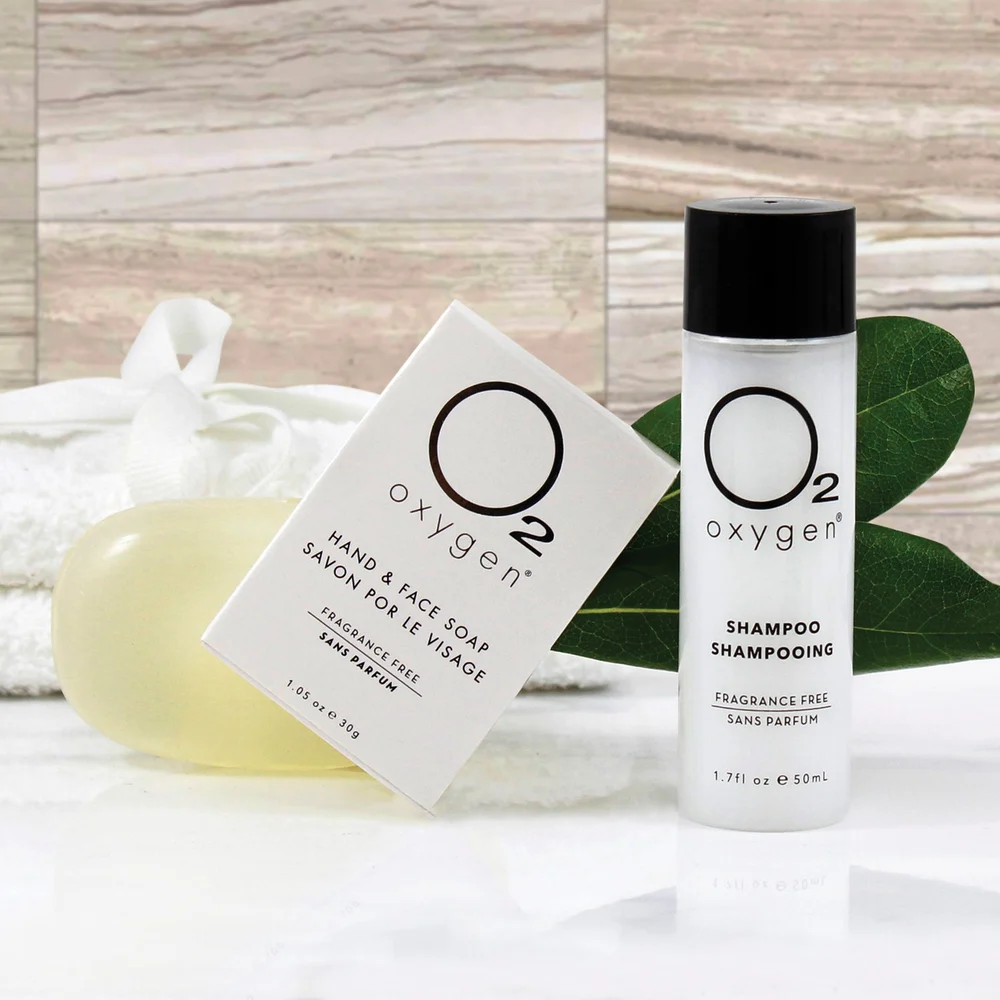 Oxygen Fragrance Free Mini Shampoo 1.7 OZ. Bottle thumbnail 3