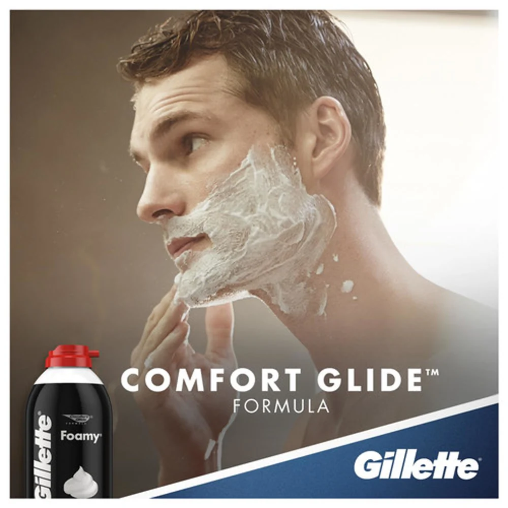 Gillette Foamy Regular Shave Foam, 2 Oz., 48/Cs thumbnail 3