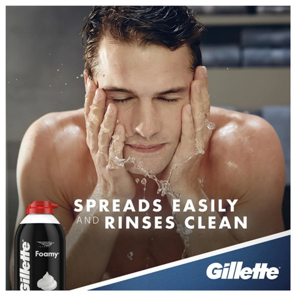 Gillette Foamy Regular Shave Foam, 2 Oz., 48/Cs thumbnail 4