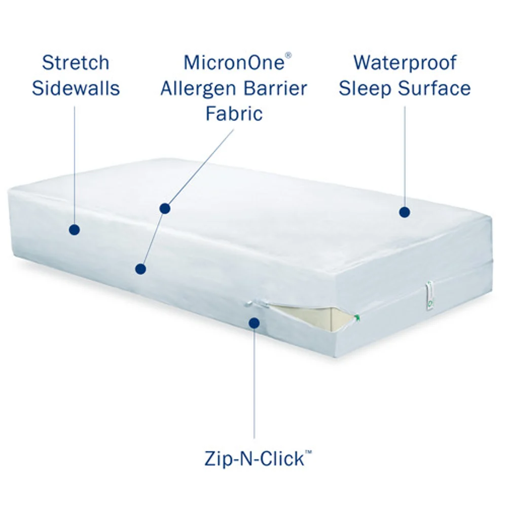 CleanBrands CleanRest Pro Mattress Encasement, Full, 54" W x 75" L thumbnail 2