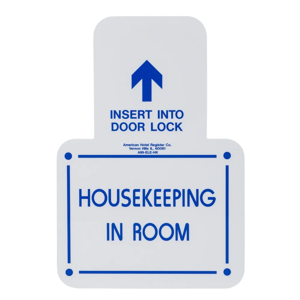 Signs, Registry, Electronic Lock Housekeeping In Room, Front Loading