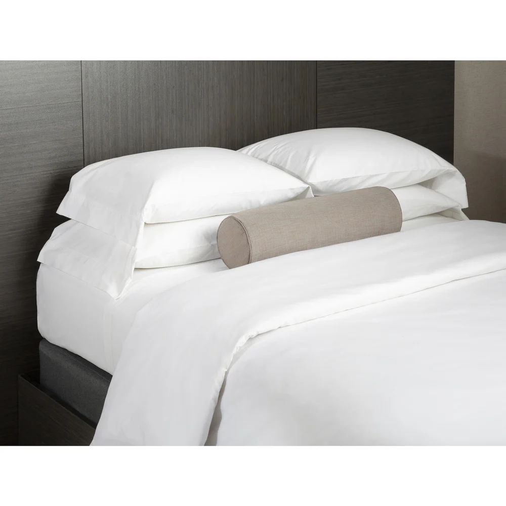 Registry Luxury 300 Thread Count Plain Weave Pillowcase Standard/Queen 42" x36" White thumbnail 2