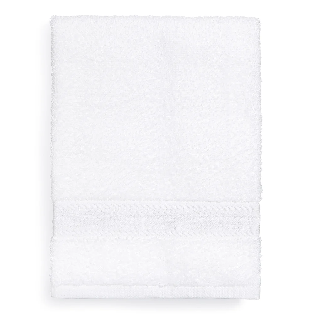Registry Ring Spun Combed Dobby Border Hand Towel, 16" W x 30" L, 4.5 lb/dz, White