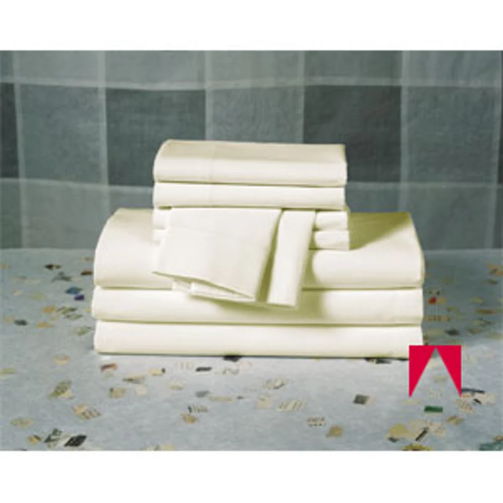 Registry T200 Mercerized Plain Weave 60% Cotton/40% Polyester Pillowcase, Standard/Queen 42"x36" cut size with 3" hems. Color Bone