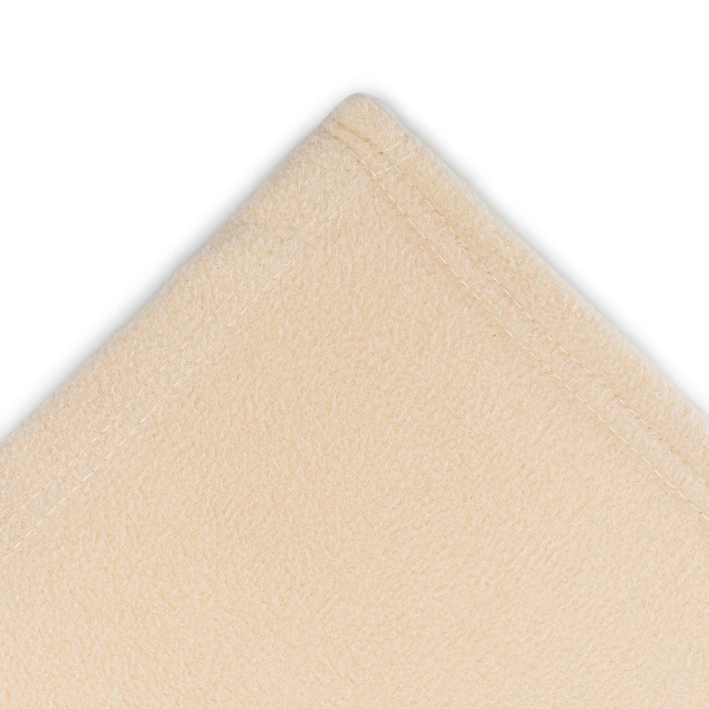 Registry Micro Fleece Blanket, Queen, 90" x 90", Ivory thumbnail 2