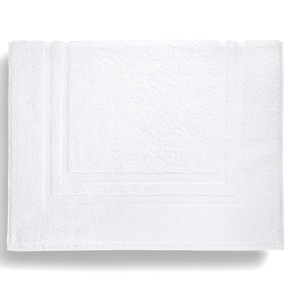 Registry Platinum Dobby Border Bath Mat, 21"x32", 9.5 lb/dz, White