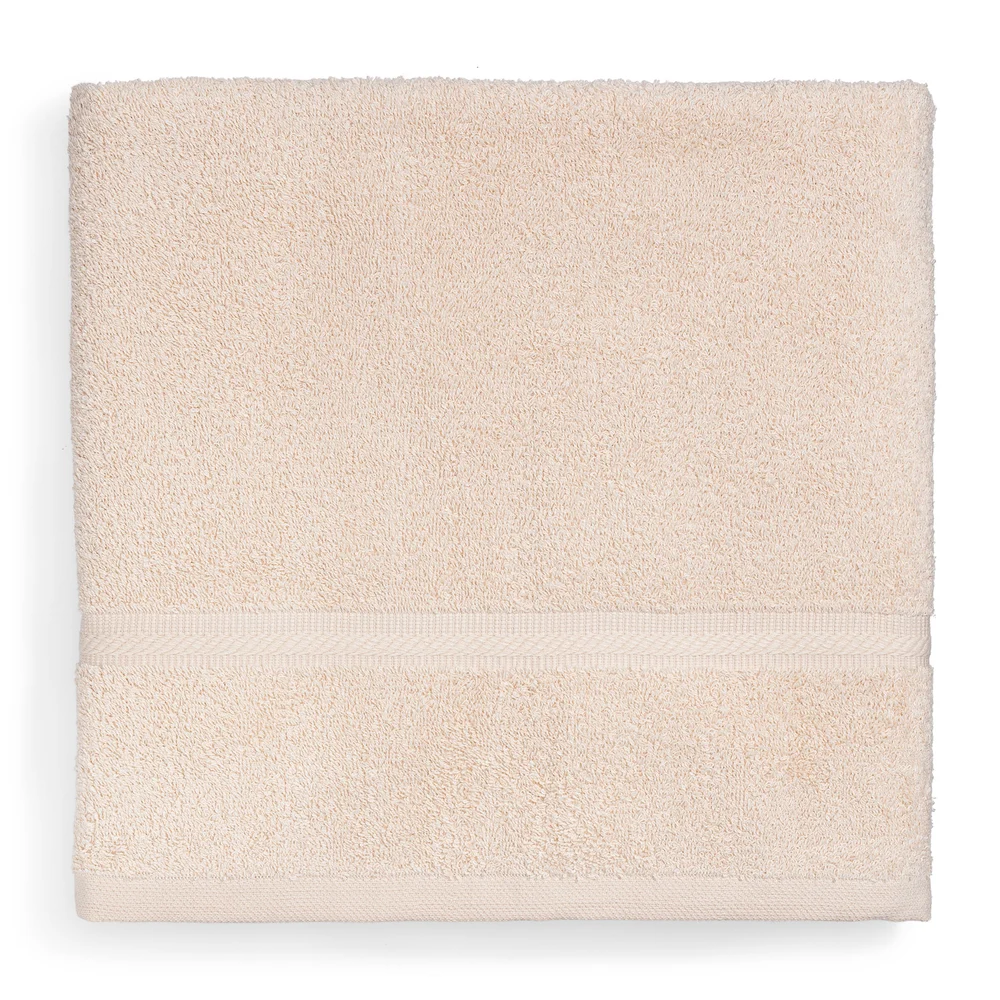 Registry Platinum Dobby Border Bath Towel, 27" x 54", Beige, 17 Lbs.