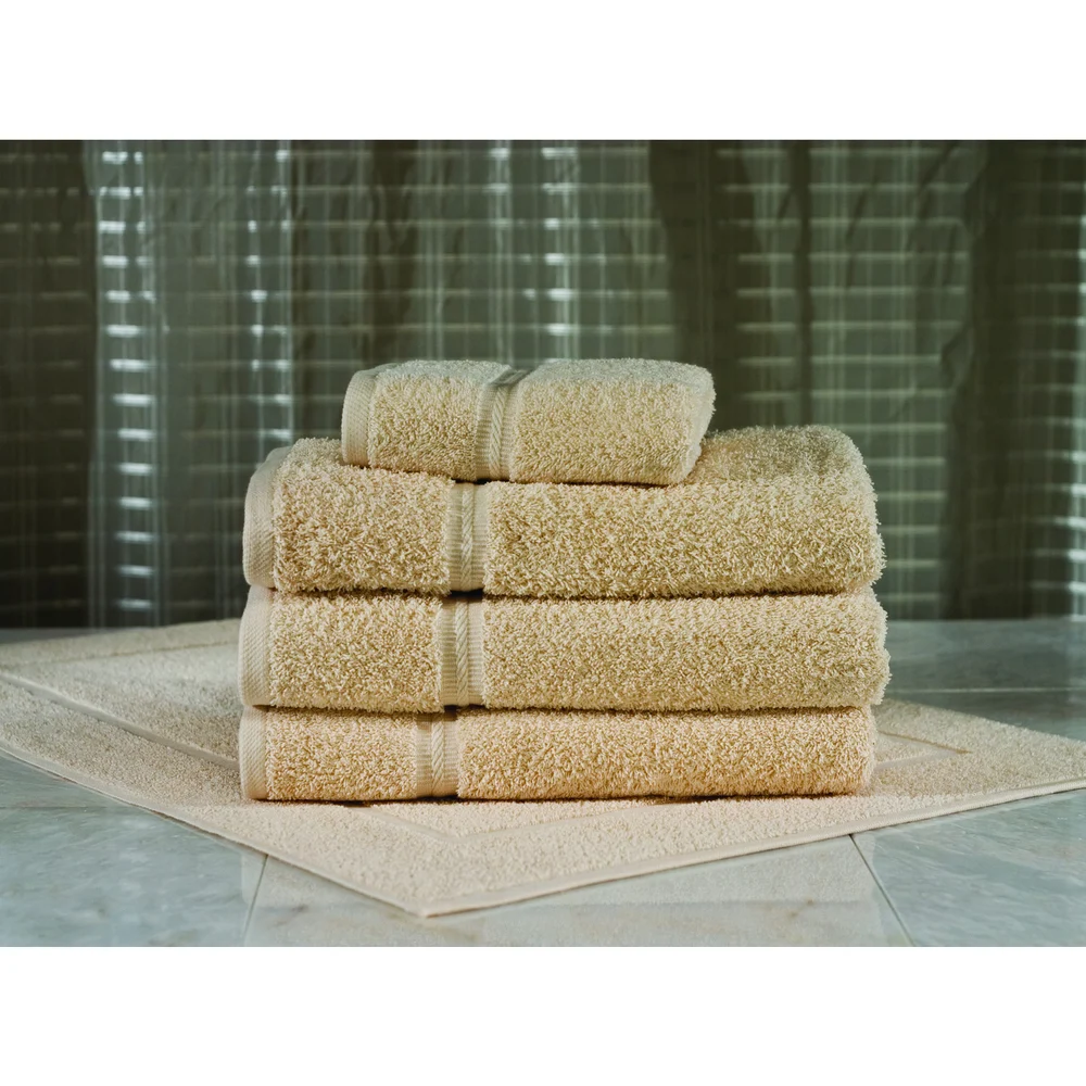 Registry Gold Dobby Border Wash Cloth, 13" x 13",1.5 lb/dz, Beige thumbnail 2