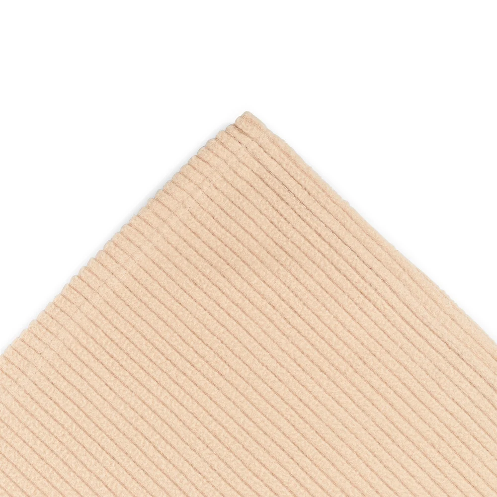 Registry Ribbed Polar Fleece Blanket, King, 108" x 90", Tan thumbnail 2