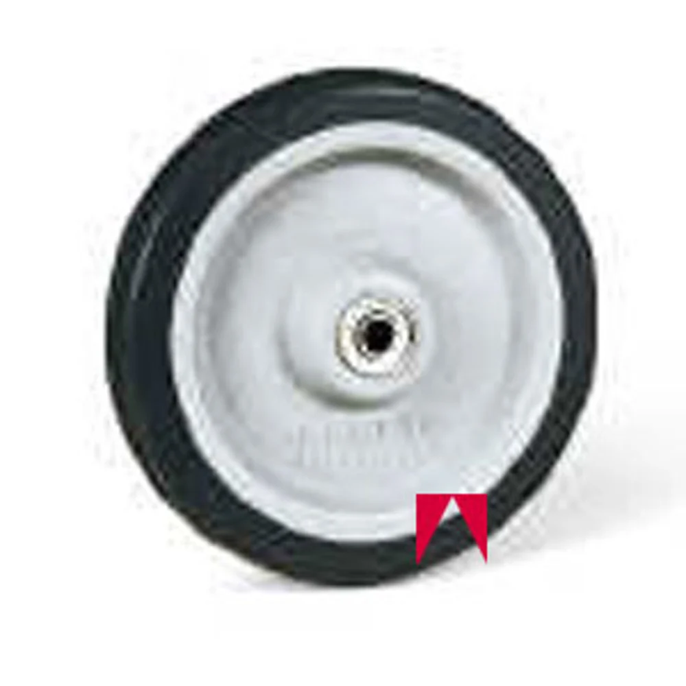 Wheels, No Caster, Zinc-Plated, Pneumatic, 8 Inch Black