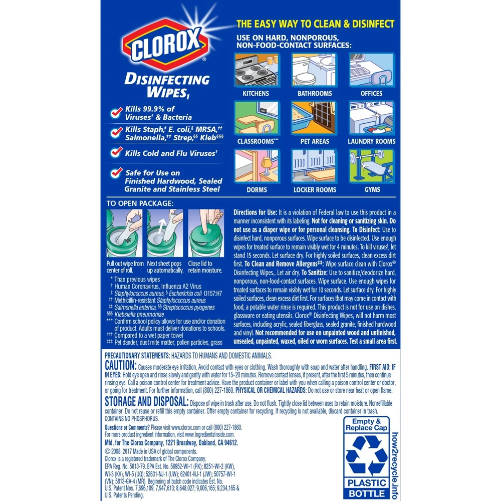 Clorox Disinfecting Wipes, 35 ct. thumbnail 4
