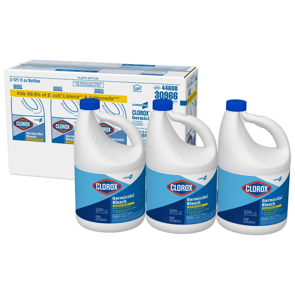 Clorox Concentrated Germicidal Bleach, General Cleaner, 121 Oz. thumbnail 3