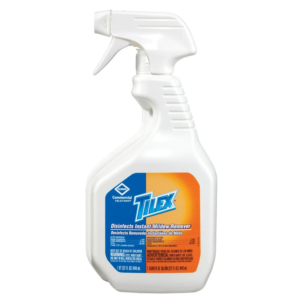 Tilex Disinfecting Instant Mold and Mildew Remover Spray, 32 Oz., 9/Case