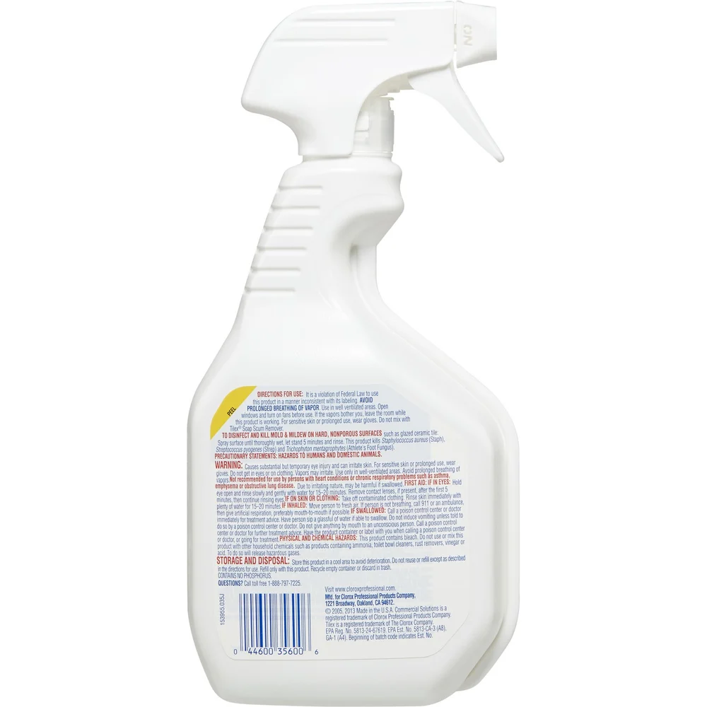 Tilex Disinfecting Instant Mold and Mildew Remover Spray, 32 Oz., 9/Case thumbnail 2