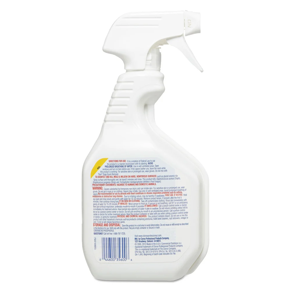 Tilex Disinfecting Instant Mold and Mildew Remover Spray, 32 Oz., 9/Case thumbnail 4